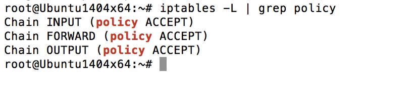 Настройки iptables по умолчанию
